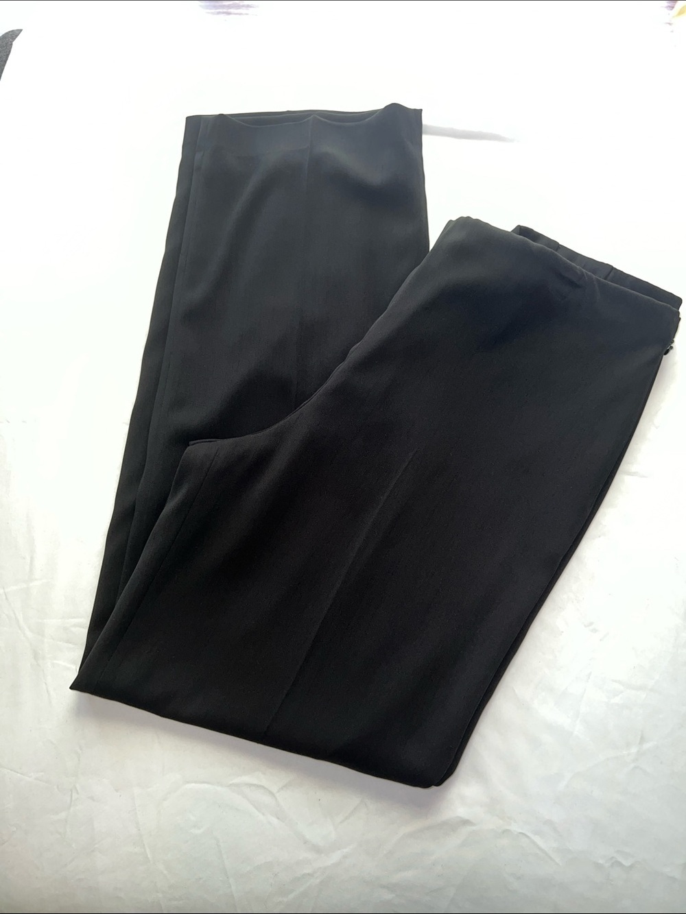 Rafaella Black Wide-Leg Dress Pants